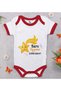 Bk Kids Take Me to My Aunt – Designed Red Baby Bodysuit – 1, 0-3 Months.