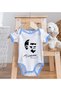 BK Kids Atatürk-Themed Blue Baby Bodysuit-24, 0–3 Months - 4