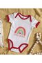 BK Kids "Little Sister" Design Red Baby Bodysuit-1, 0–3 Months - 2