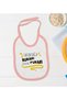 BK Kids: Designer Pink Baby Bodysuit and Bib Gift Set #1—12–18 Months - 3
