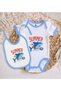 Bk Kids Summer Time Designed Blue Baby Bodysuit and Bib Gift Set - 1, for Ages 12-18 Months. - 2