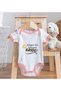 BK Kids "Come If You Can" Design Pink Baby Bodysuit-1, 0–3 Months - 4