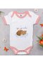BK Kids "Good Night" Design Pink Baby Bodysuit-1, 3–6 Months