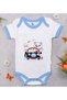 BK Kids Cute Driver-Printed Blue Baby Bodysuit-1, 12–18 months