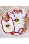 Bk Kids First Travel Design Red Baby Bodysuit and Bib Gift Set - 1, 0-3 Months. - 2