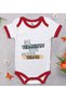 Bk Kids Akul Vermenuz Bittiyse Designed Red Baby Bodysuit - 1, 0-3 Months.