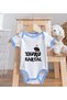 BK Kids Blue Baby Bodysuit and Bib Gift Set with Baby Eagle Design—1 (0–3 Months) - 2