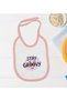 BK Kids "Stay Groovy" Design Pink Baby Bodysuit and Bib Gift Set-1, 0–3 Months - 3