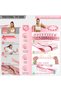 Resistance Bands,Pink Numbered Loop Elastic Strap - 4