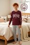 Boys' Pajama Set, Teen Pajama Set, 100% Cotton, Winter Interlock Fabric, Long-Sleeved Pajamas. - 6