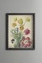 Colorful Spring Flowers - Vintage Patterned Painting - Slim Frame