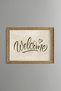 Welcome Sign - Vintage Patterned Painting - Slim Model