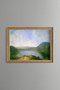 Mountain Lake - Vintage Patterned Painting - Slim Model
