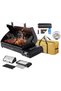 Portable Multi-Use Gas Grill With Temperature Gauge, 2500W Power, Carrying Bag, Outdoor Camping, Balcony, Garden BBQ, Black DLC-P3413S