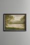Poprad River - Vintage Patterned Painting - Slim Model