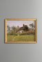 Country House and Garden - Vintage Patterned Painting - Slim Model
