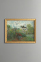 The Artist's Garden in Argenteuil - Vintage Patterned Painting - Slim Model
