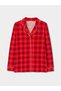 Esvab • Modern & Elegant Plaid Embroidered Women's Pajama Set - 3