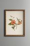 Orange Lilies - Vintage Patterned Painting - Slim Frame