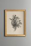 White Flower Branch - Vintage Patterned Painting - Slim Model