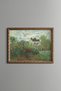 The Artist's Garden in Argenteuil - Vintage Patterned Painting - Slim Model