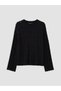 Peak New Season Black Openwork Women's Knit Sweater - 5