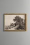 Woodland Landscape - Vintage Patterned Painting - Slim Model