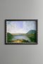 Mountain Lake - Vintage Patterned Painting - Slim Model