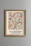 Colorful Flower and Bird Pattern - Vintage Patterned Painting - Slim Model