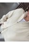 Butterfly Collar Zipper Tricot Pants Suit - 6