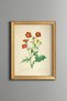 Red Flowers - Vintage Patterned Painting - Slim Model