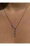 Xuping Silver-Colored Pendant Necklace with a Butterfly Design and Zircon Stones – Stainless Steel.