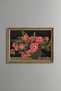 Red Roses - Vintage Patterned Painting - Slim Model