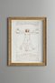 Vitruvian Man - Vintage Patterned Painting - Slim Model