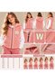 Girls' and Boys' Powder-Pink Plush Vest with Zipper, "W" Embroidered Hood, Sleeveless Top, Ages 8–13, Rose Pink - 7