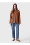 Peak New Season Brown Boat Neck Women's Sweater - 2