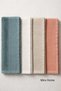 4-Piece Hand and Face Towel Set Waffle Border Cotton - 3