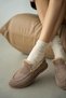 Niska Genuine Leather Plush Women's Shoes - Vizon Suede - 3