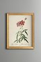 Pink Flower Branch - Vintage Patterned Painting - Slim Model