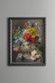 Flower Bouquet in Vase - Vintage Patterned Painting - Fine Model