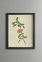 Pink Floral Branch - Vintage Patterned Painting - Slim Frame