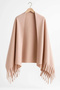 Softiva Polar Shoulder Shawl 70X180 cm Unisex Winter Shawl Powder - 2
