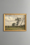 Woodland Landscape - Vintage Patterned Painting - Slim Model