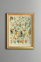 Colorful Wildflowers - Vintage Patterned Painting - Slim Frame