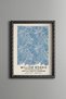Blue Leaf Flower Pattern - Vintage Patterned Painting - Slim Model