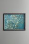 Blossoming Almond Tree - Vintage Patterned Painting - Slim Frame