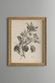 Floral Branch Drawing - Vintage Patterned Painting - Slim Model
