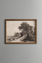 Woodland Landscape - Vintage Patterned Painting - Slim Model