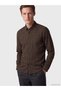 Peak New Season Brown Regular Fit Plaid Men's Shirt