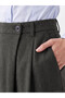 Peak New Season Grey Asymmetrical Cut Pleated Women's Pants - 4
